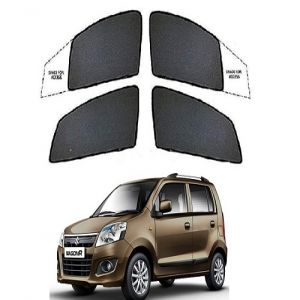 Premium Fix type SunShade Curtain For Wagon R - Black